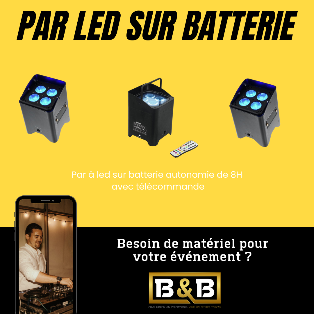 Par led sur batterie